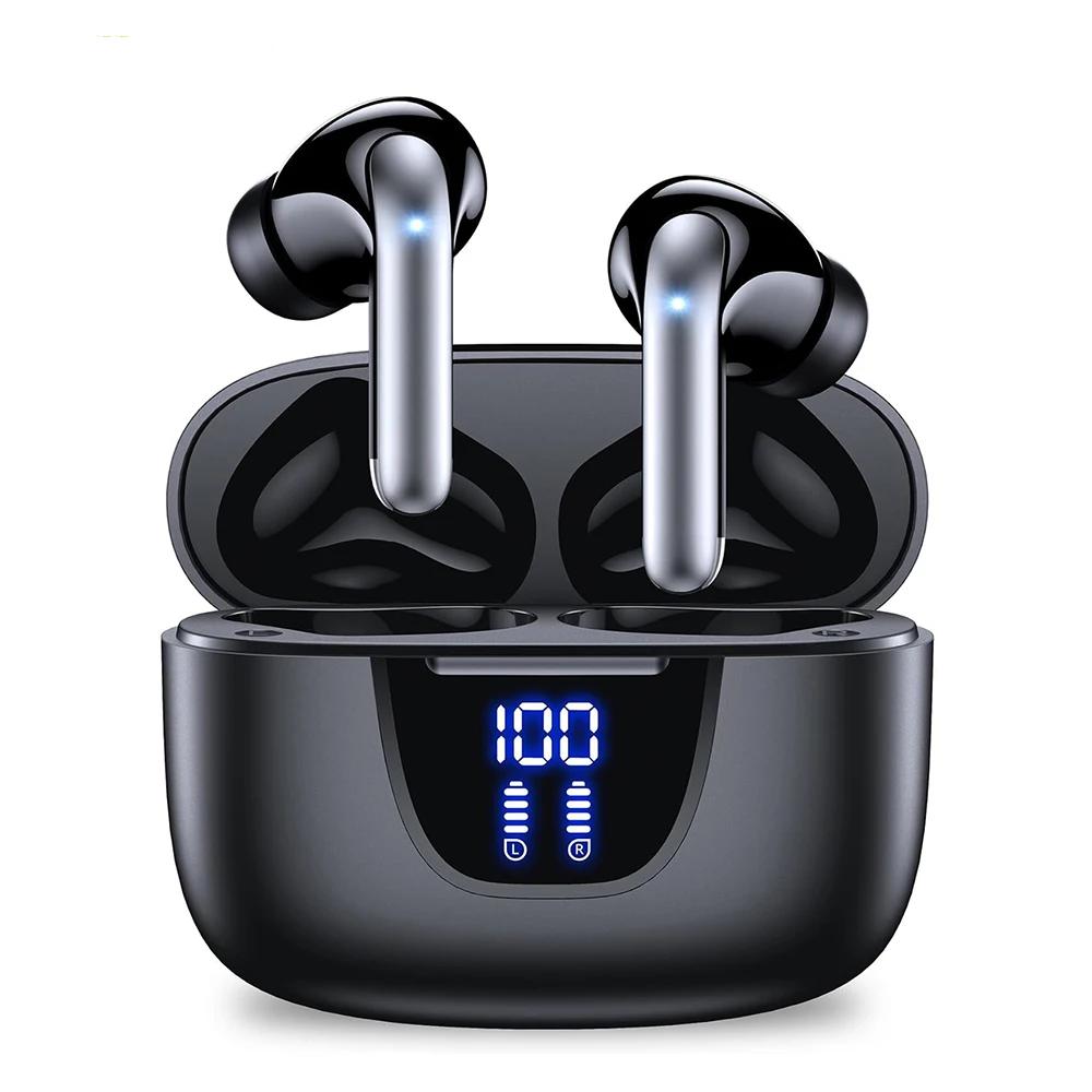 ANC Bluetooth Earphones Active Noice Cancellation Wireless Earbuds Bluetooth 5.3 Headphones TWS with LED Display for Android ios