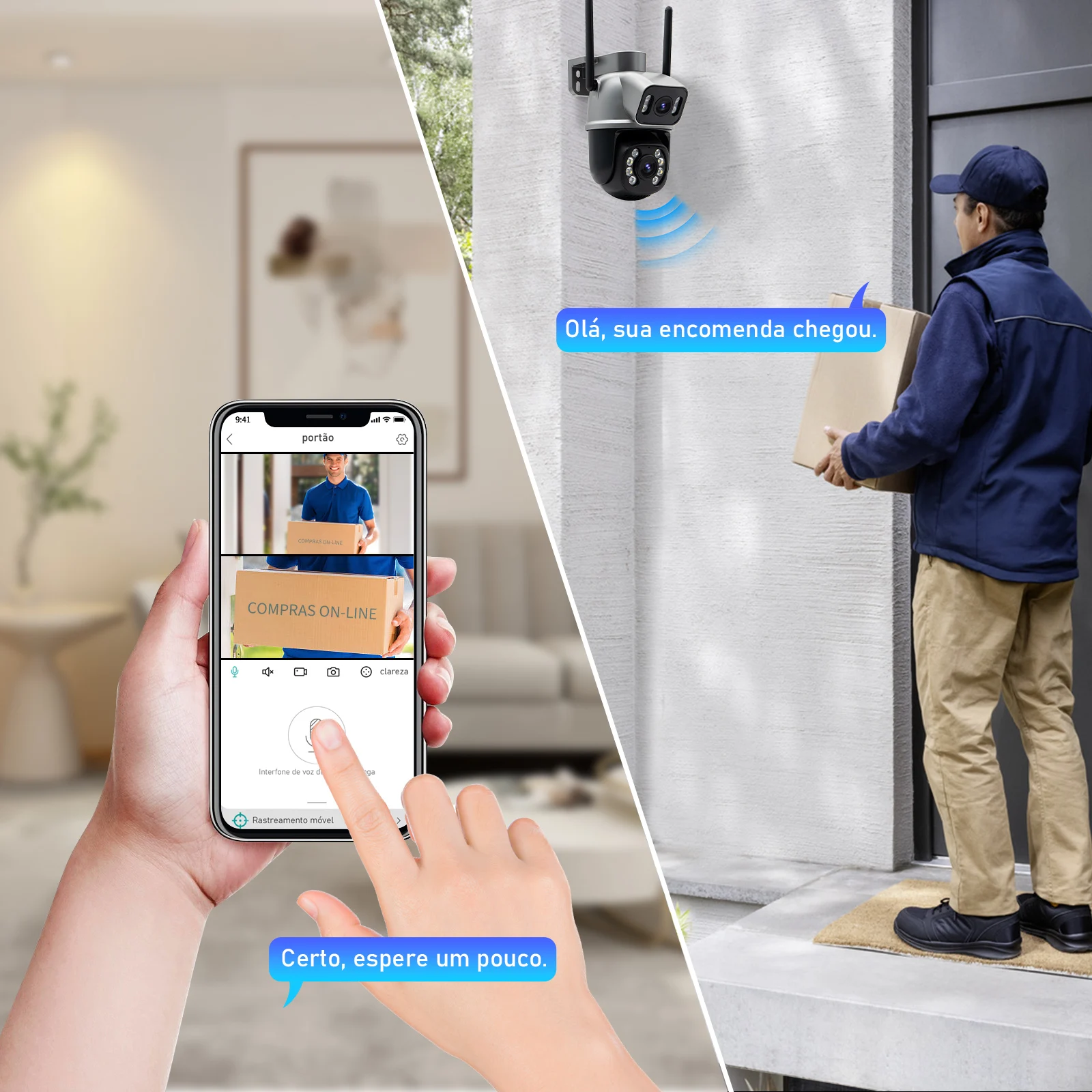 Icsee Black Wifi Surveillance Camera Security Camera Monitor 4K Ultra Hd Security Camera Wifi Waterproof